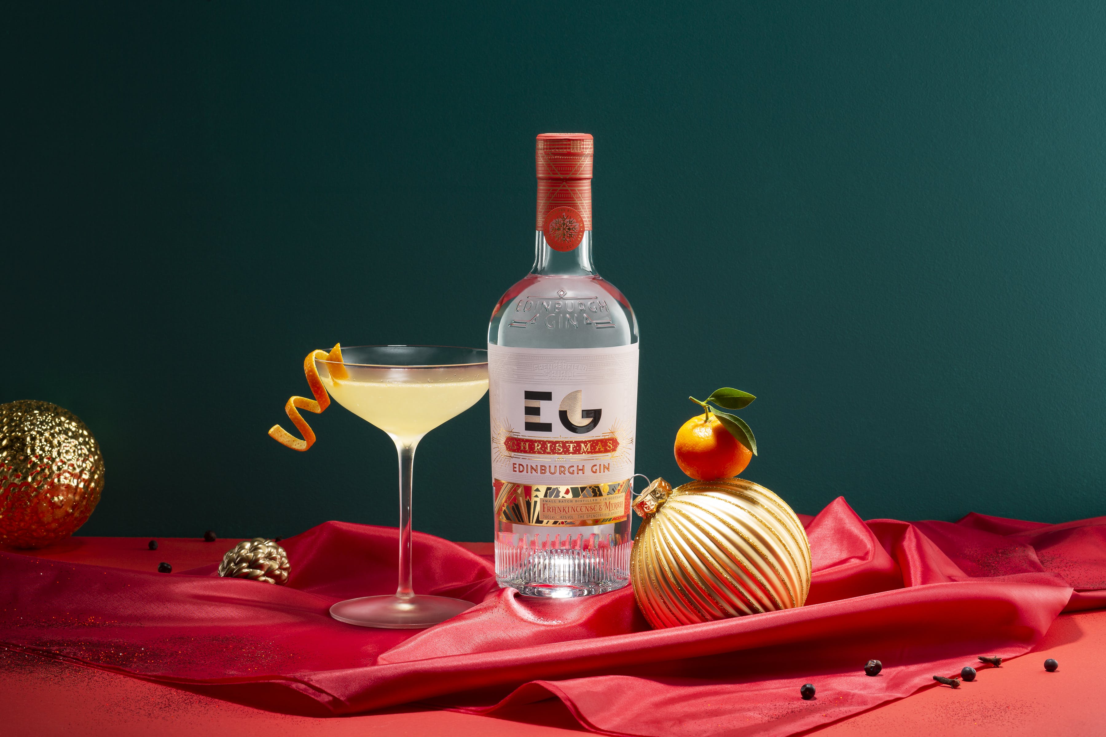 Edinburgh Christmas Gin i gaveæske 70 cl. 43 LONDON DRY GIN VIN