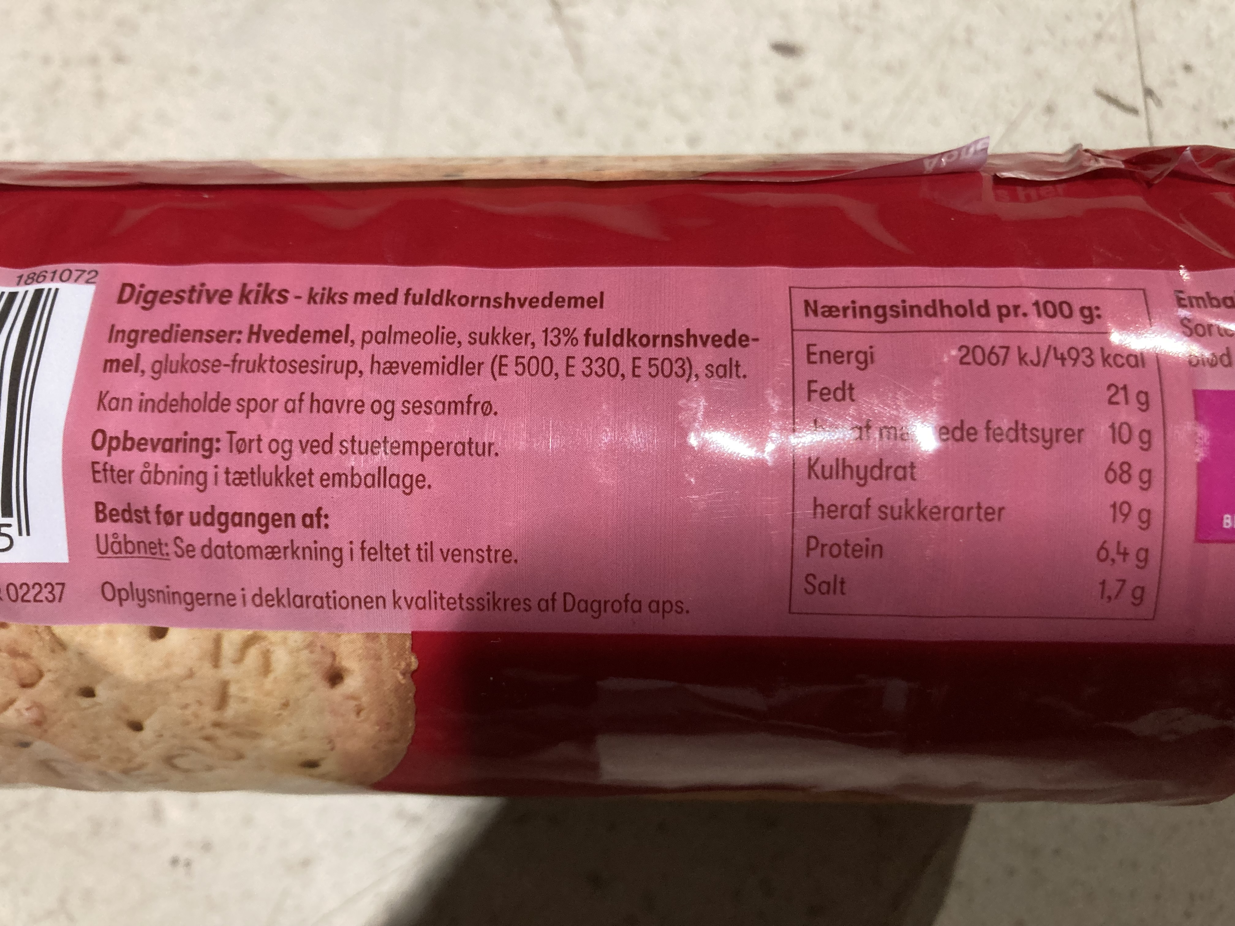 Price Digestive g. - KIKS & SMÅKAGER - VIN MERE .DK