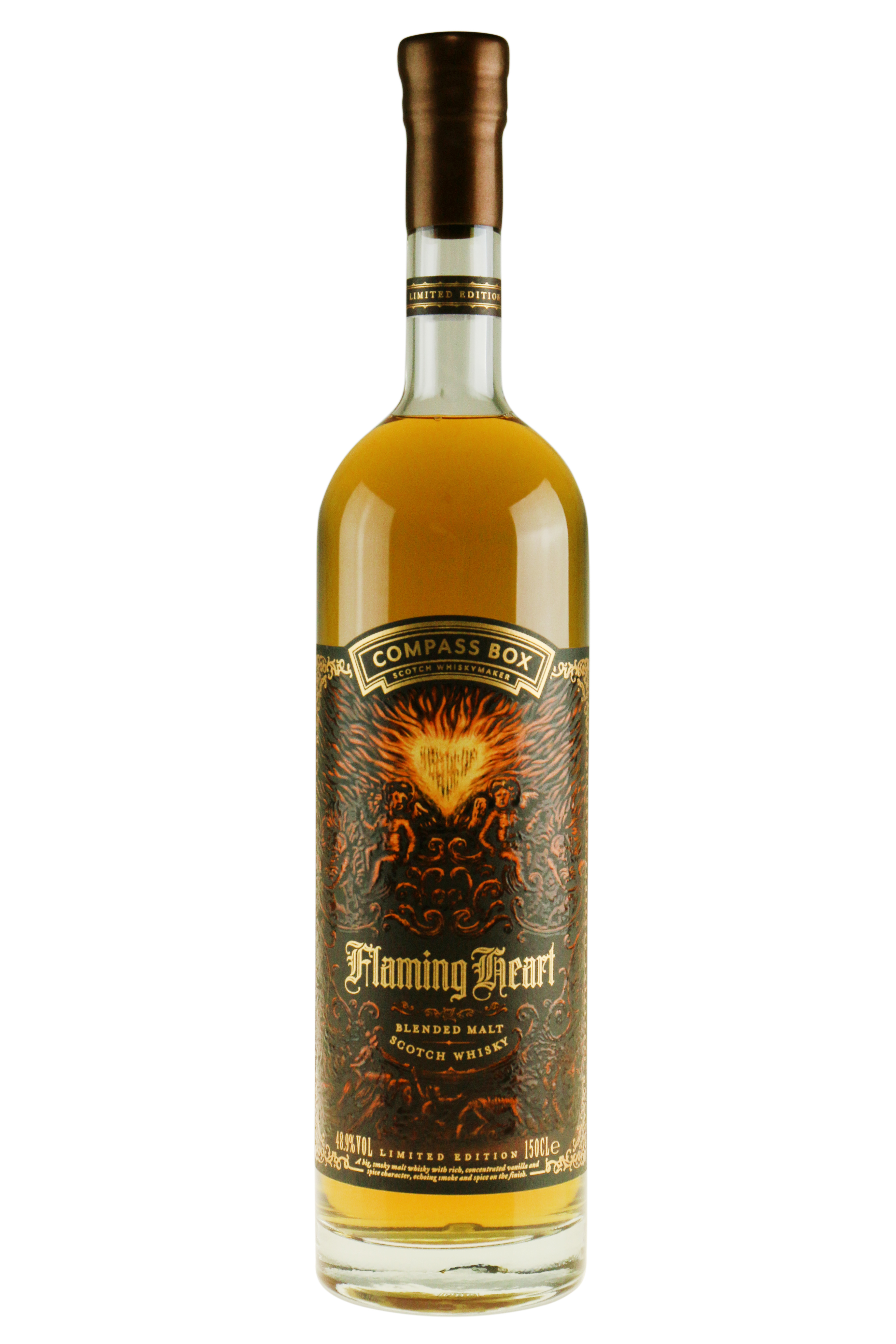 Compass Box Flaming Heart 6th Limited Edition 2018 150 cl. 48,9 MALT WHISKY VIN MED MERE .DK
