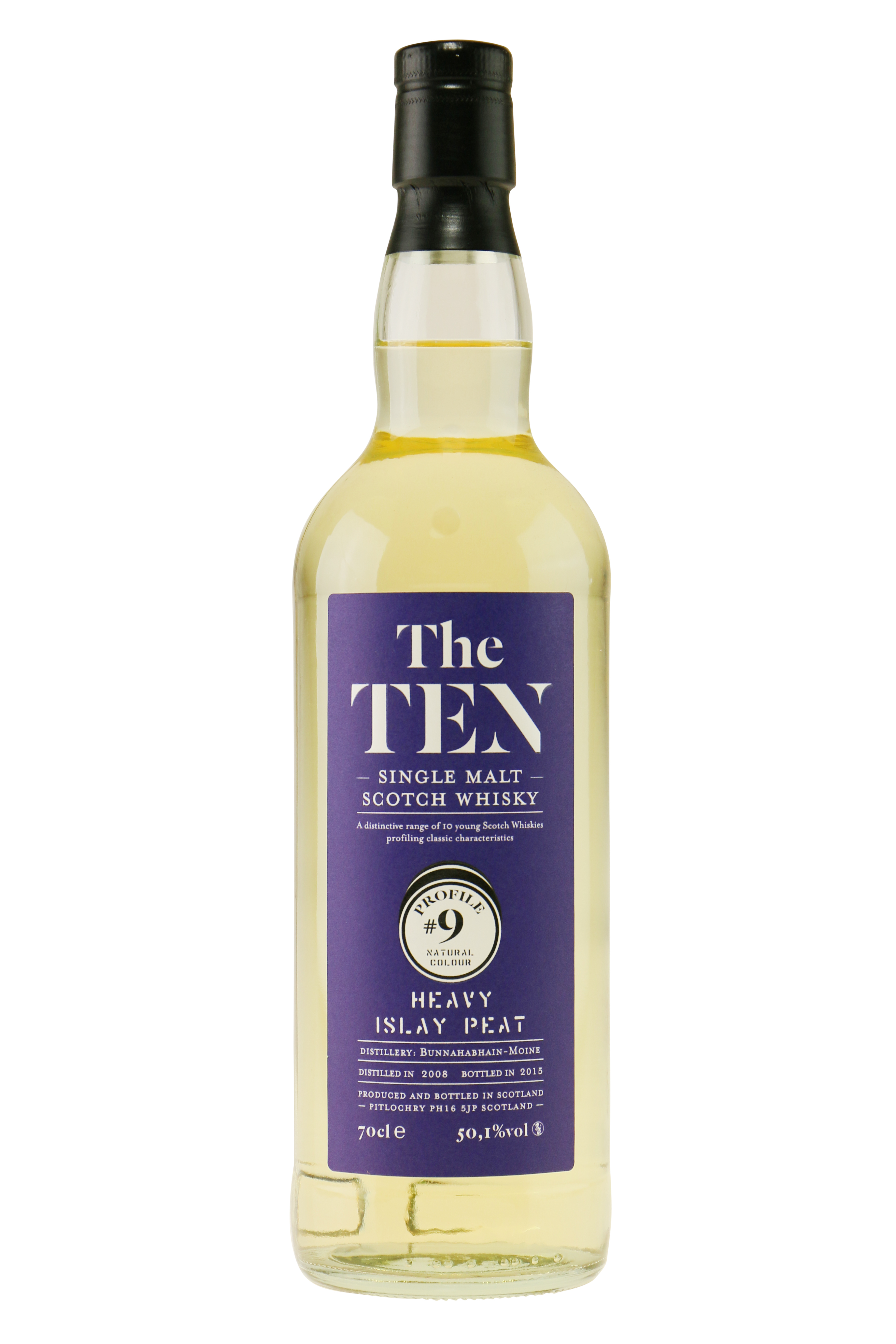 The Ten no 09 Heavy Peat Whisky 70 cl. 50,1 MALT WHISKY VIN MED