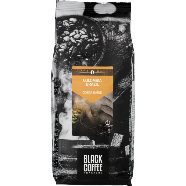 Black Coffee Roasters Cobra Blend Hele Bønner 1000 g. HELE KAFFEBØNNER VIN MED MERE .DK