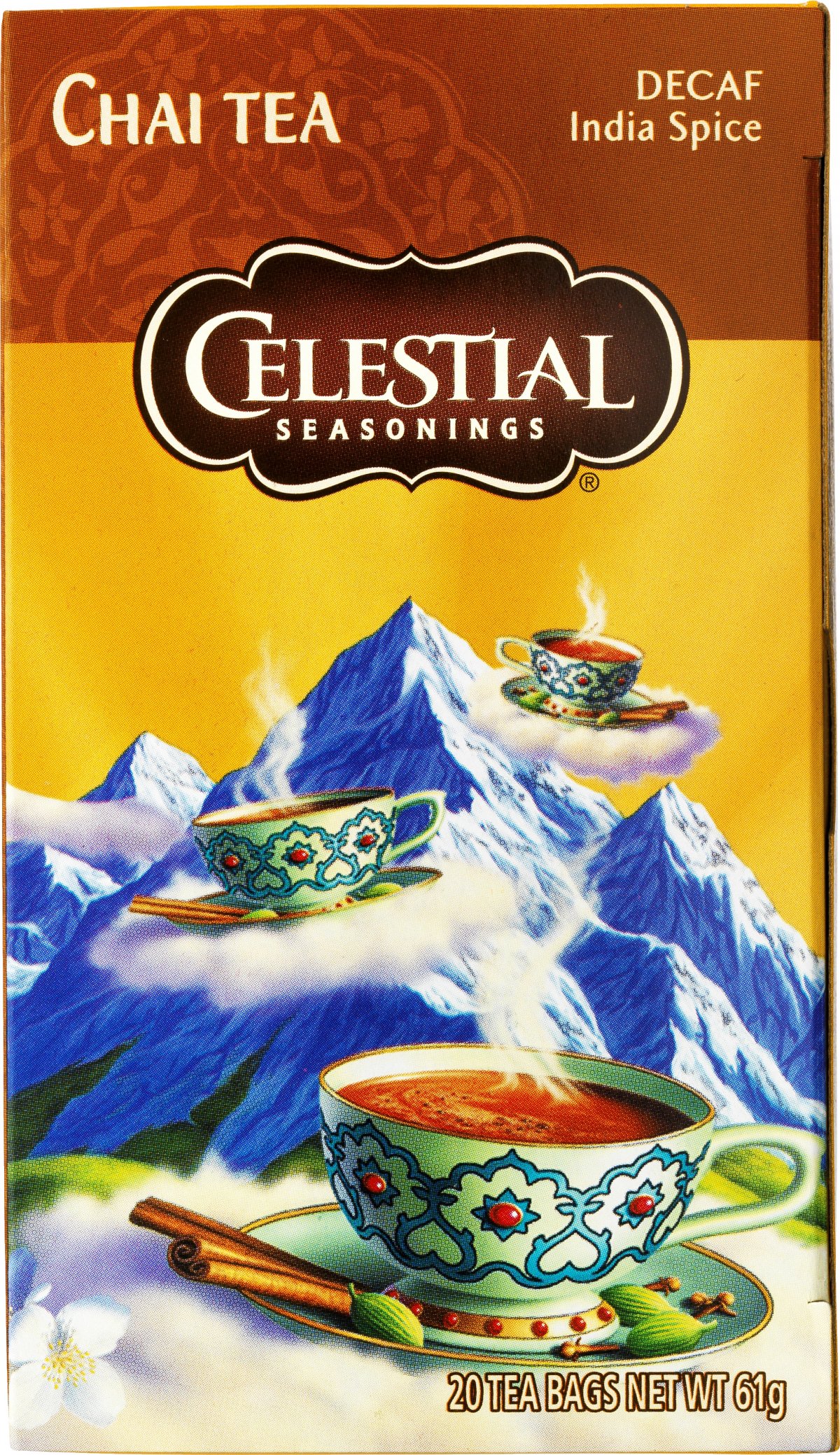 Celestial Chai Tea India Spice Decaf 20 stk. TE VIN MED MERE .DK