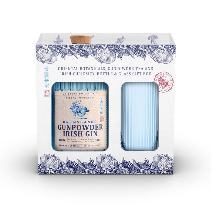 Drumshanbo Gunpowder Irish Gin Gift Box 50 cl. 43 GIN VIN MED
