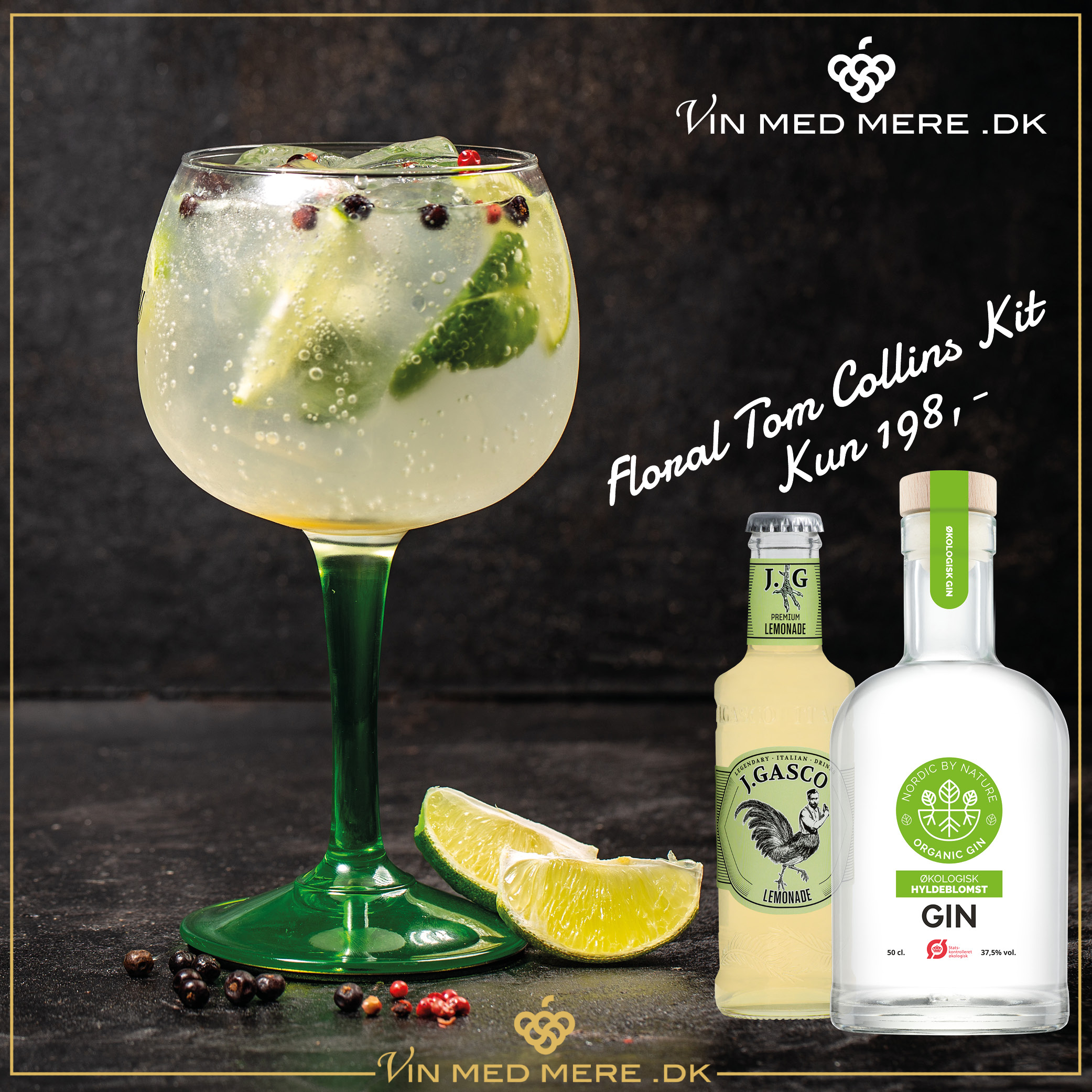Floral Tom Collins Kit DRINKSPAKKER VIN MED MERE .DK