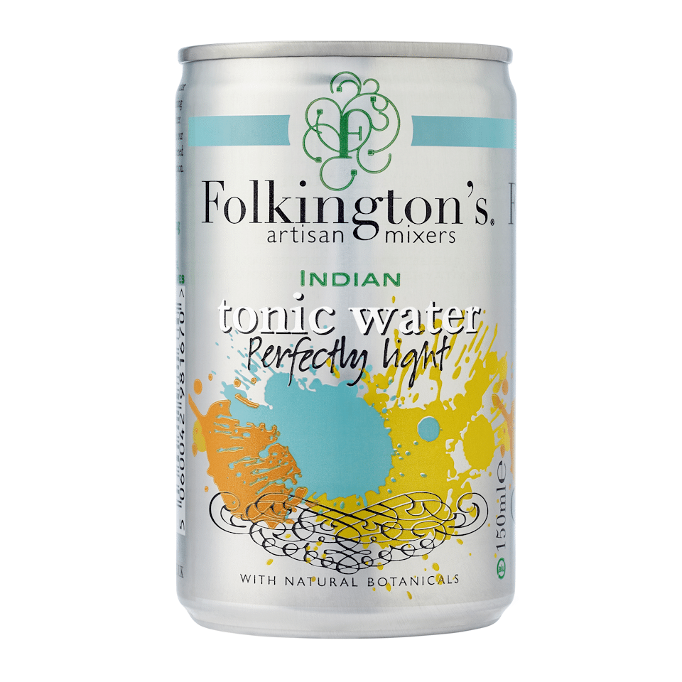 Folkington's Indian tonic light water 15 cl. TONICVAND VIN MED MERE .DK