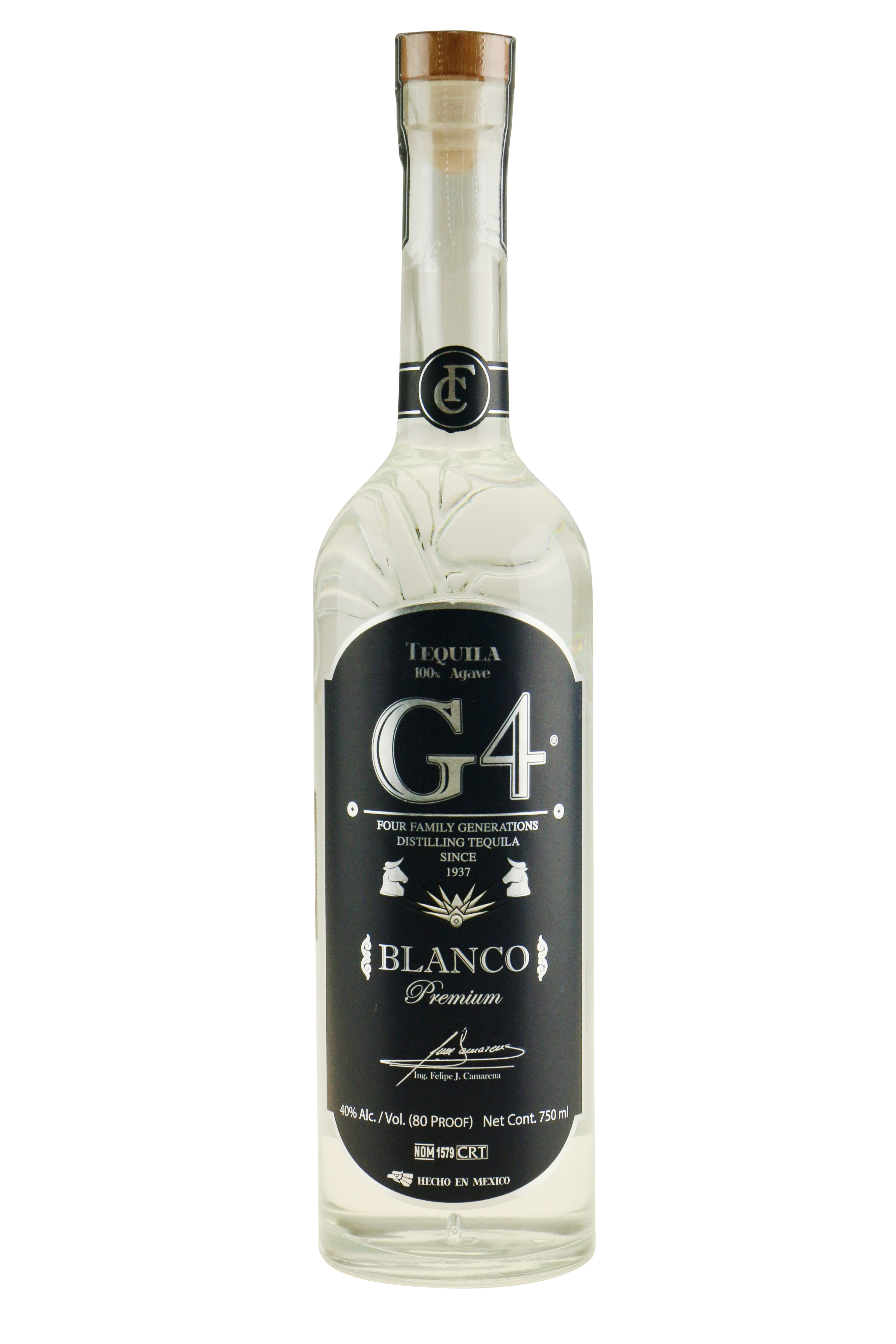 G4 Tequila Blanco 75 cl. 40 TEQUILA VIN MED MERE .DK