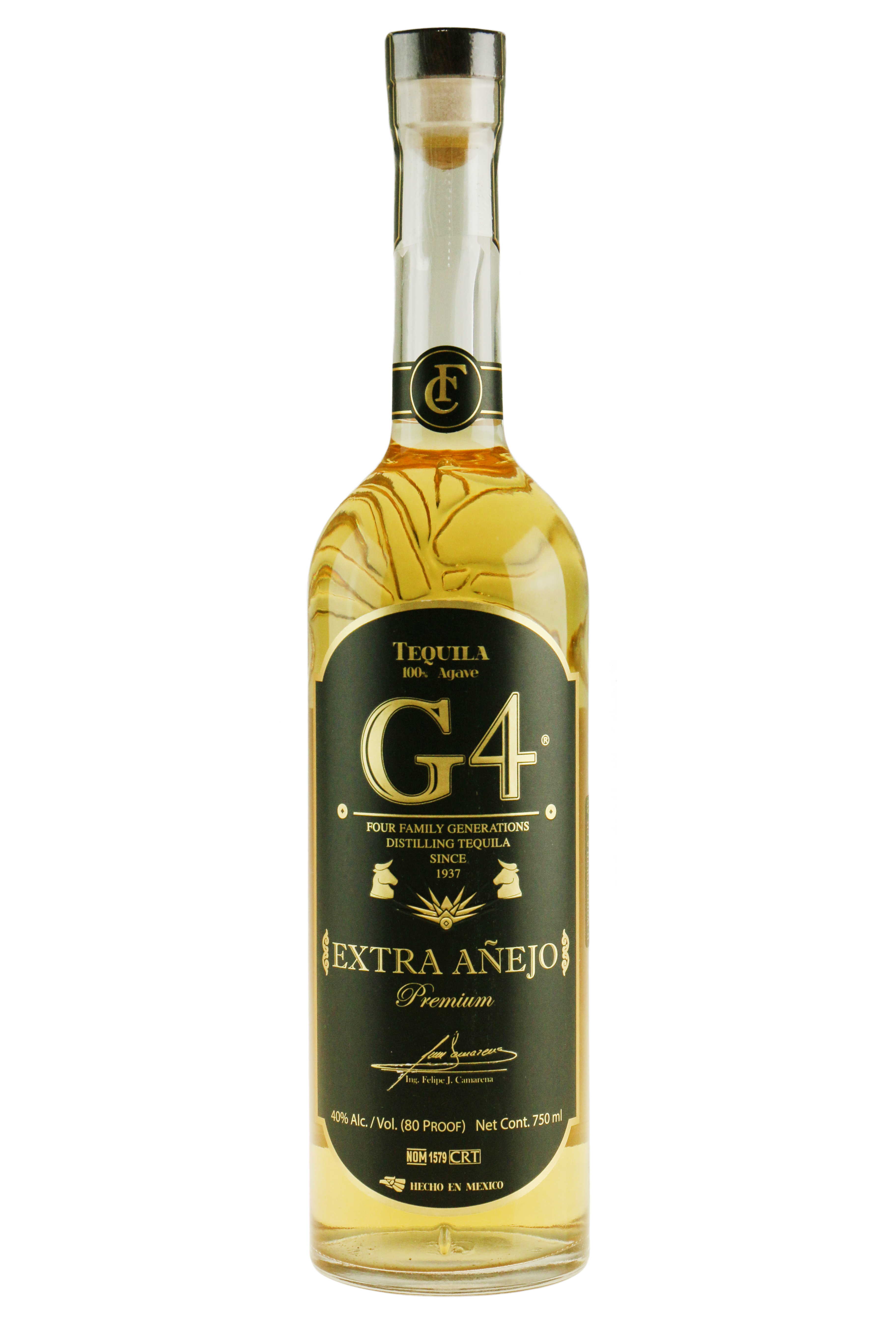 G4 Tequila Extra Añejo 75 cl. 40 TEQUILA VIN MED MERE .DK