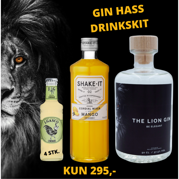 Gin Hass Drinkskit DRINKSPAKKER VIN MED MERE .DK