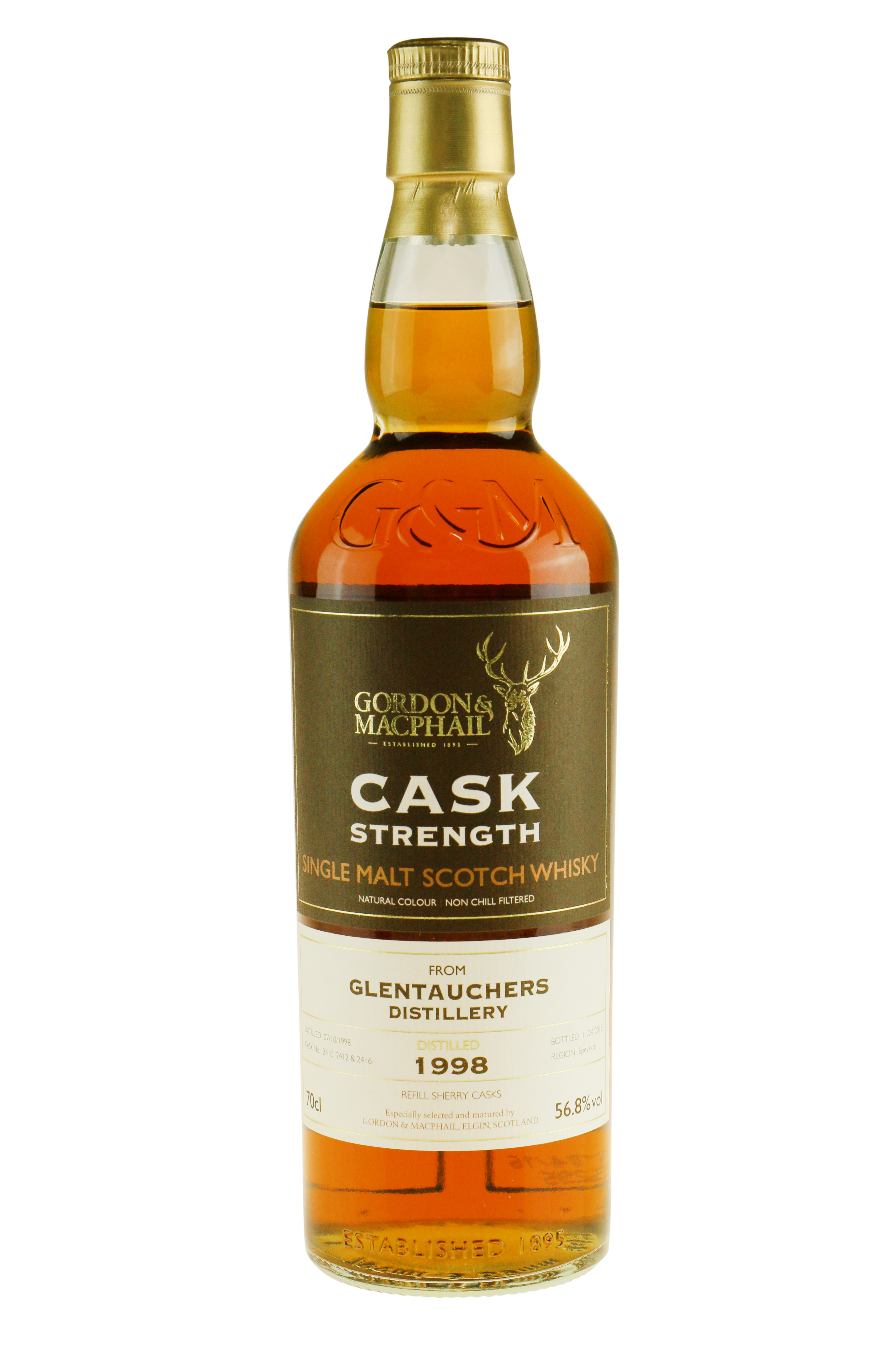Glentauchers Cask Strength Whisky 1998 56,8 SKOTSK WHISKY VIN