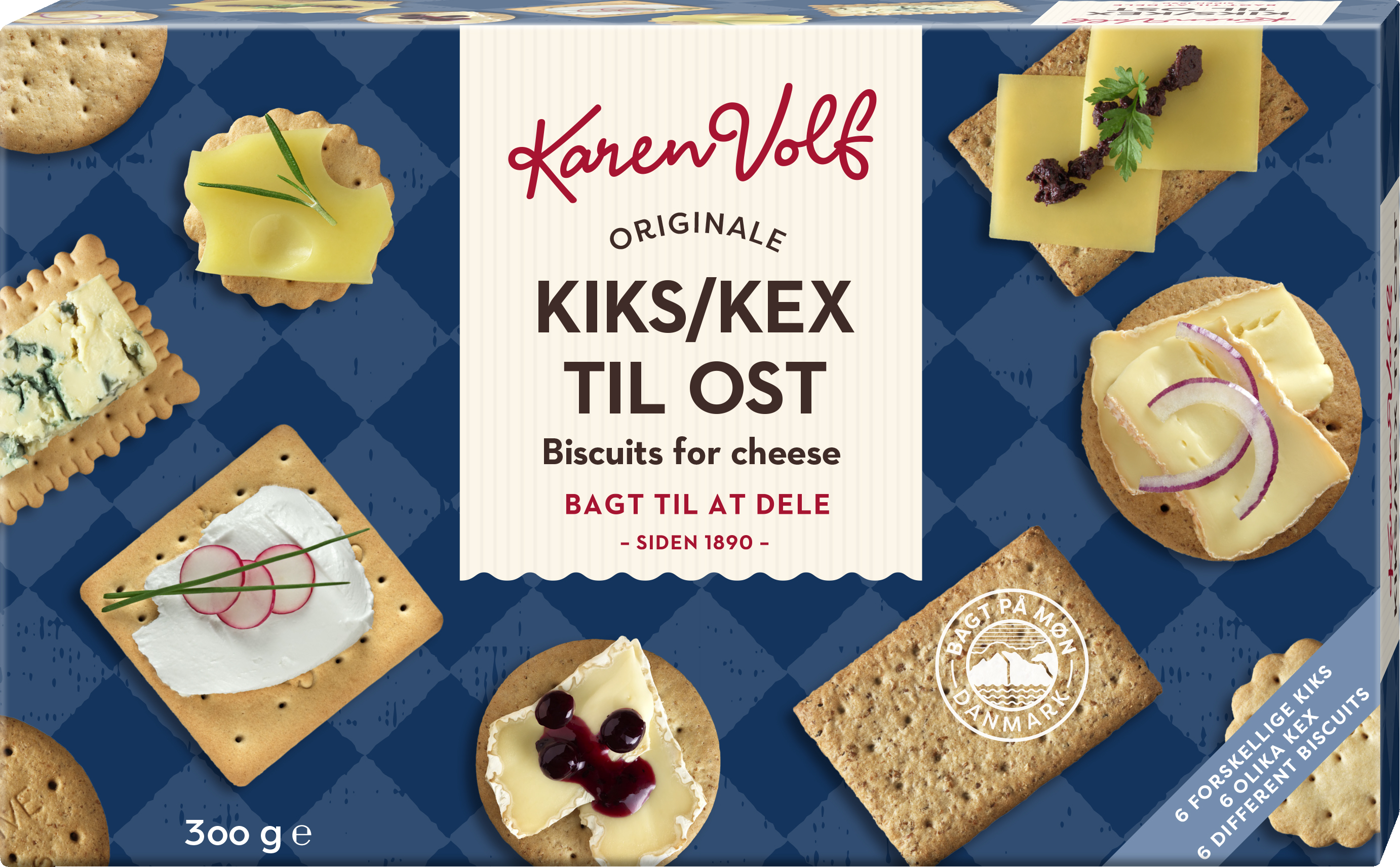 Karen Volf Kiks til Ost 300 g. KIKS & KAGER VIN MED MERE .DK