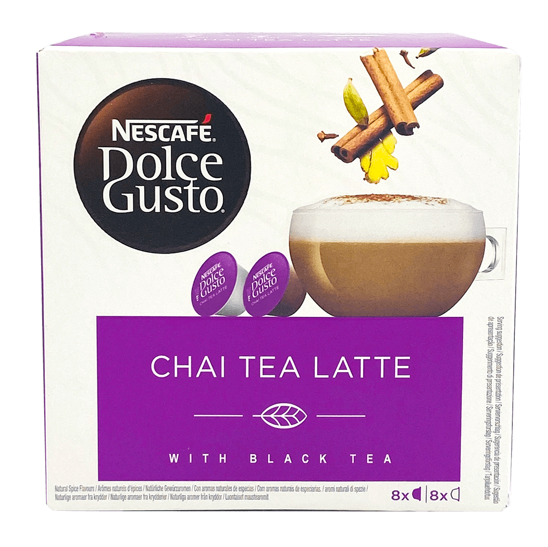 Nescafé Dolce Gusto Kapsler Chai Tea Latte 8x2 stk. KAPSLER & PUDER