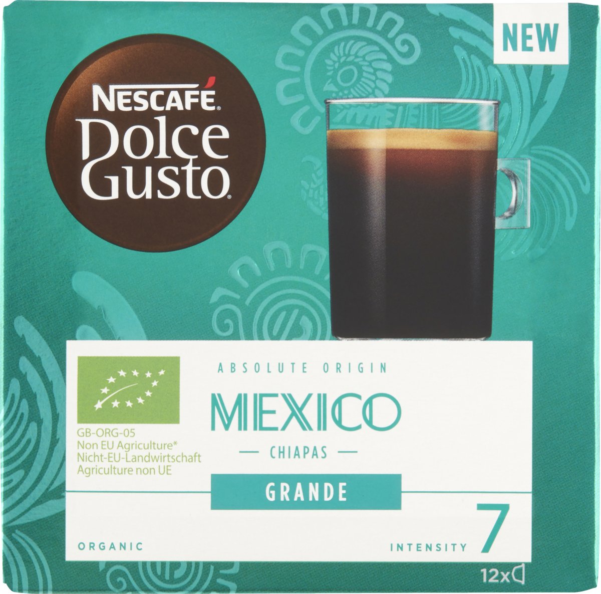 Nescafé Dolce Gusto Kapsler Mexico Chiapas Grande Øko 12 stk. KAPSLER