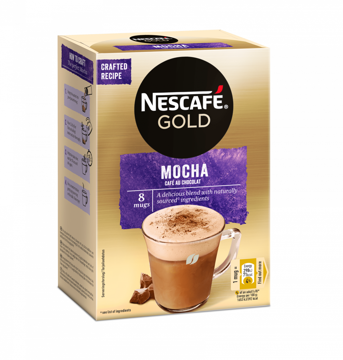 Nescafé Gold Mocha Café au Chocolat 8 stk. INSTANT KAFFE