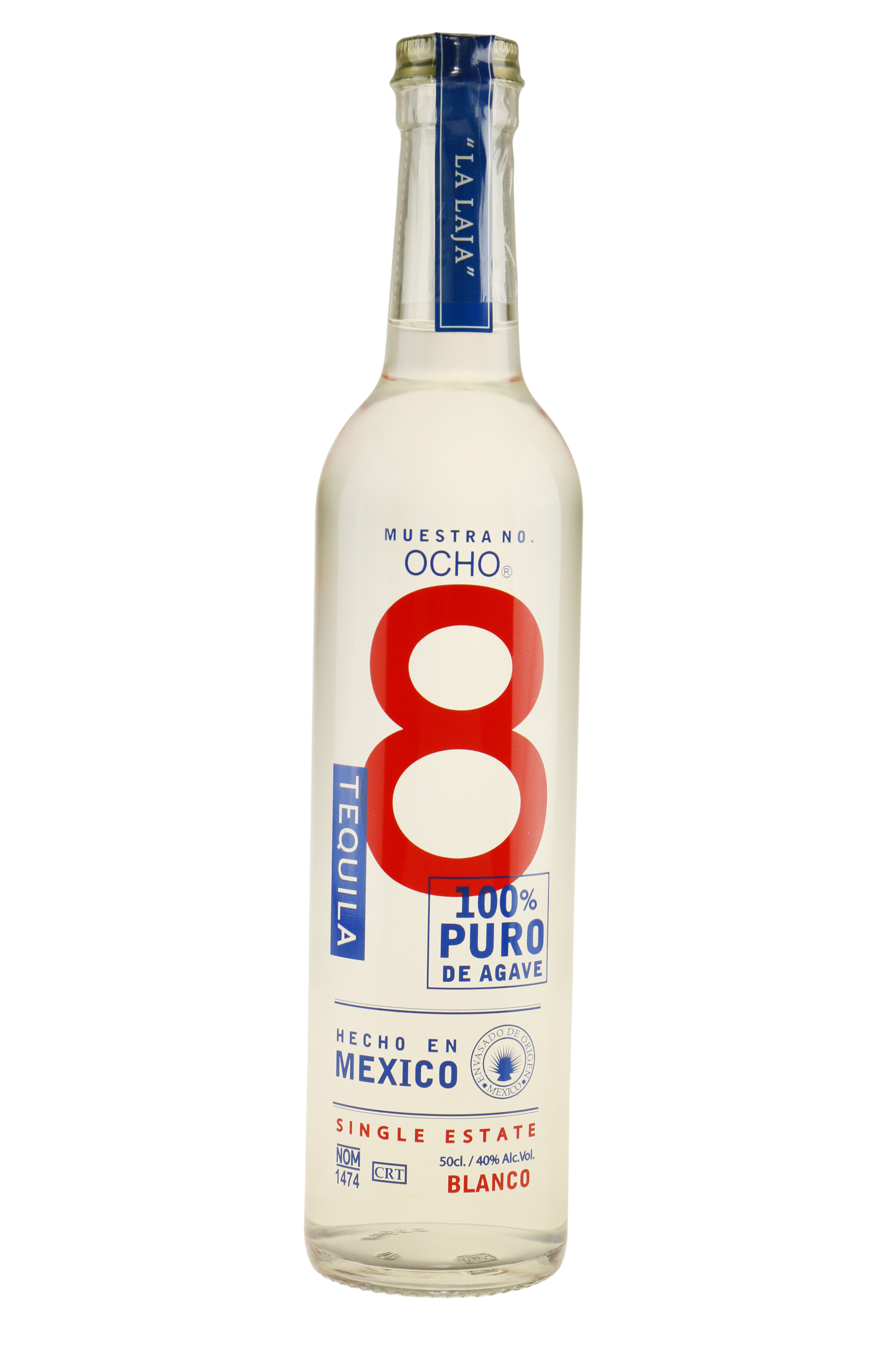 OCHO Tequila Blanco 2019 La Laja 50 cl. 40 TEQUILA VIN MED MERE .DK