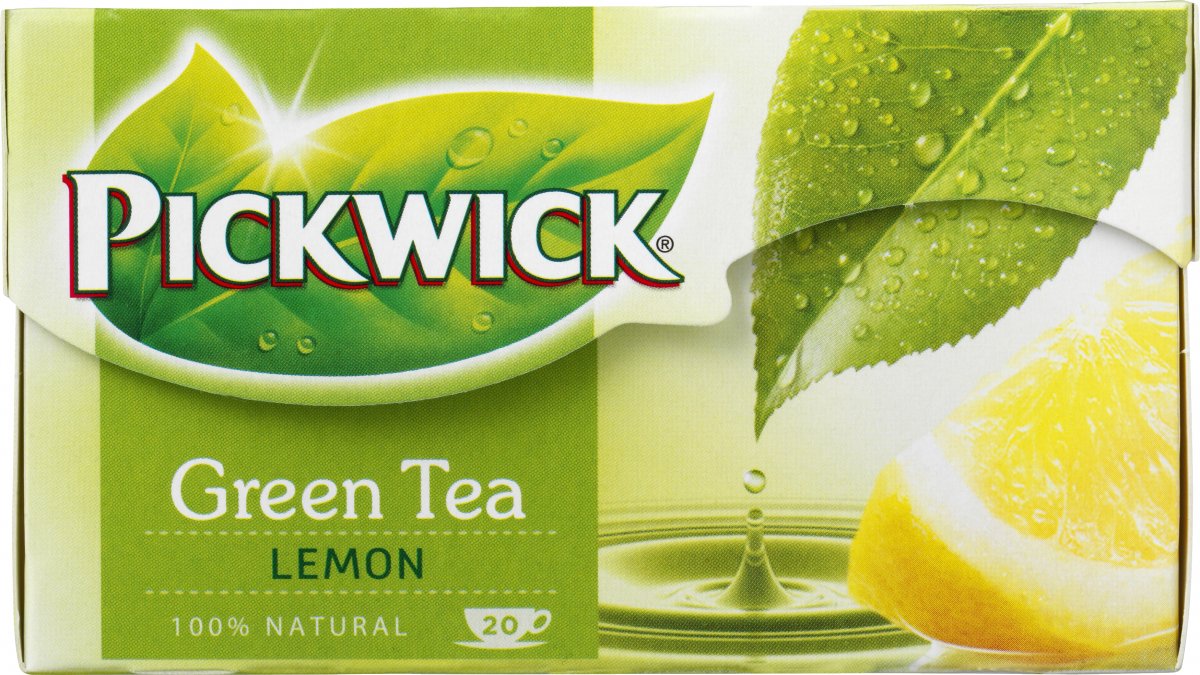 Pickwick Green Tea Lemon 20 stk. TE VIN MED MERE .DK