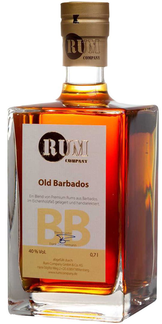 Rum Company Old Barbados 70 cl. 40 MØRK ROM VIN MED MERE .DK