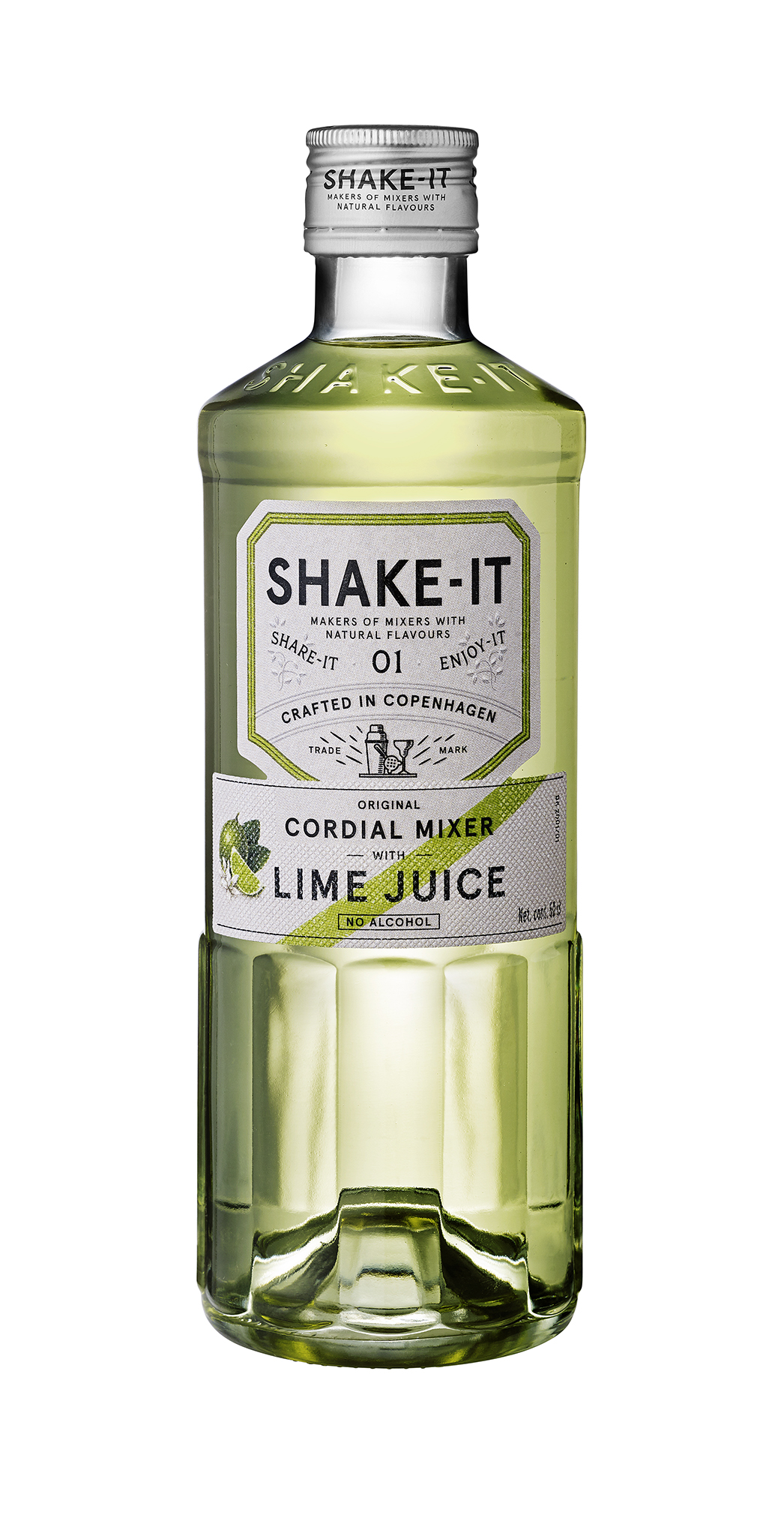 ShakeIt Cordial Mixer Lime 50 cl. SIRUP TIL DRINKS VIN MED MERE .DK