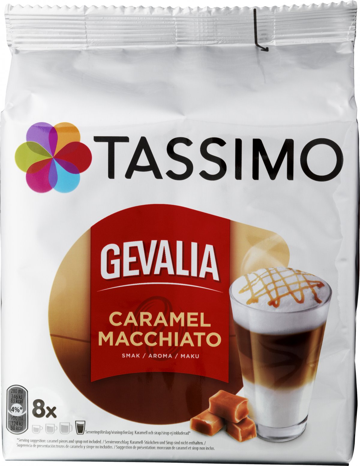 Tassimo Gevalia Kapsler Caramel Macchiato 8 stk. KAPSLER