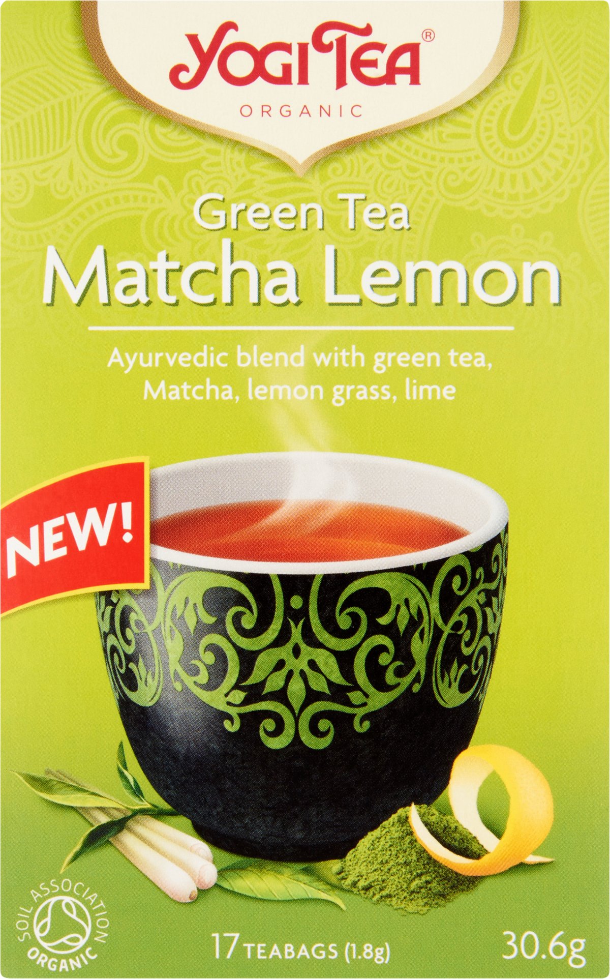 Yogi Tea Green Tea Matcha And Lemon Øko 17 Stk Te Vin Med Mere Dk 0516