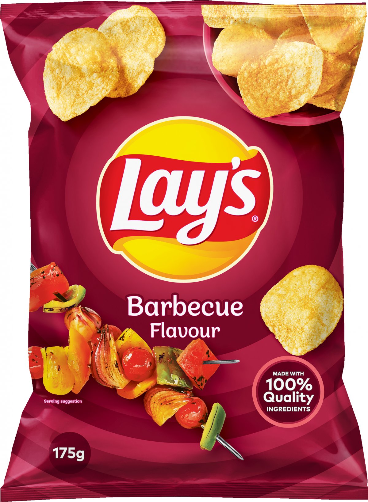 Lay's Barbecue 175 g. CHIPS & DIP VIN MED MERE .DK