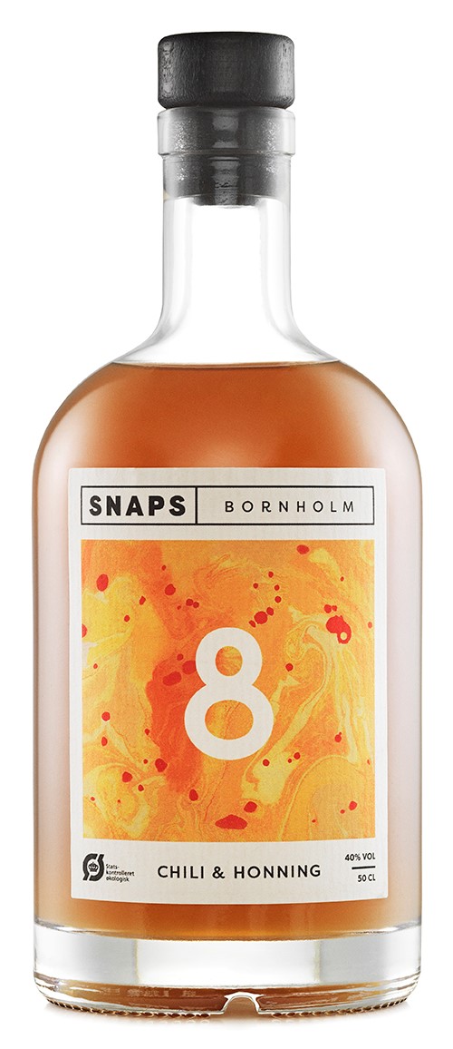 Snaps Bornholm No. 8 Chili & Honning Øko 50 cl. 40 DANSK SNAPS