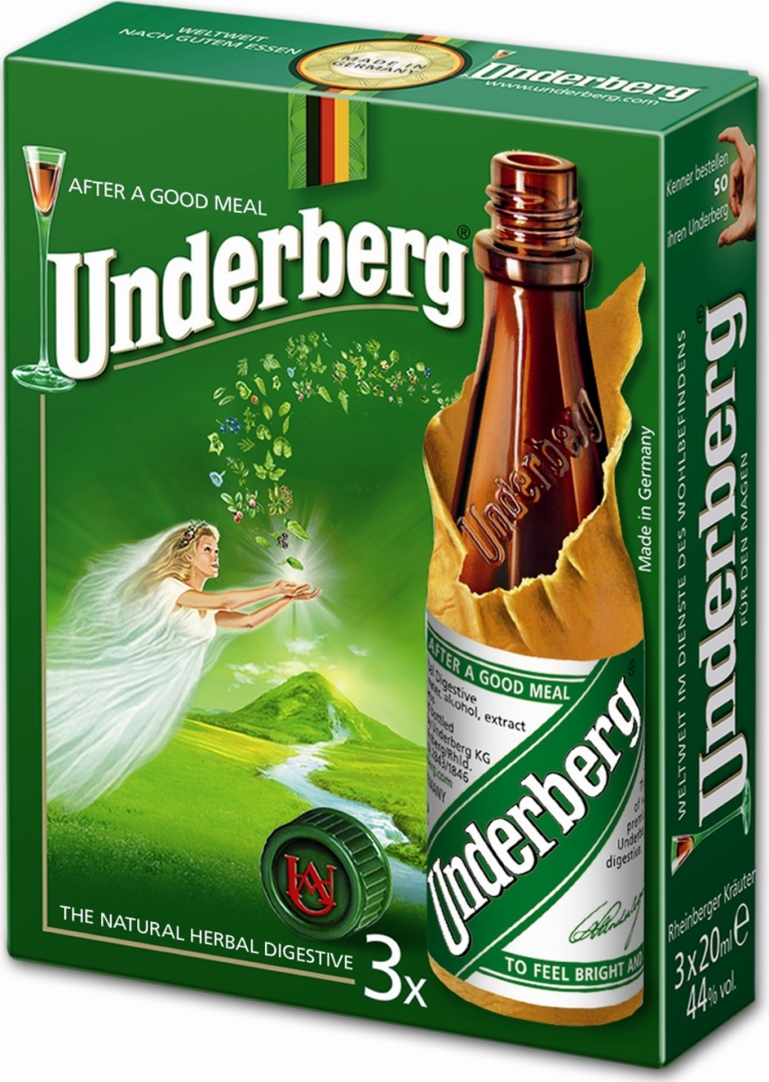 Underberg Bitter 44 3x2 cl. 3pack BITTER VIN MED MERE .DK